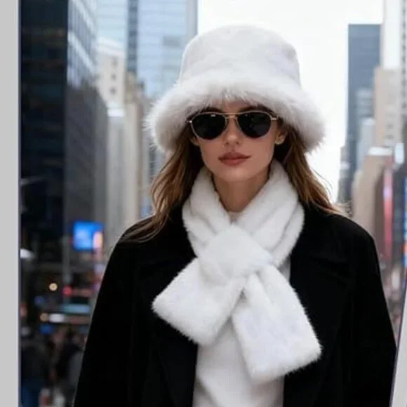 Warm Fur Bucket Hat - Picture 3 of 5